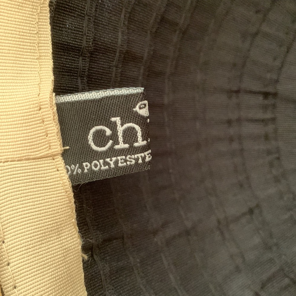 EUC.  Woven sun hat with a fabric top - Picture 3 of 3